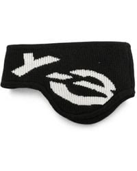 Y-3 - X Yohji Yamamoto Geripptes Stirnband Mit Logo-Intarsie - Lyst