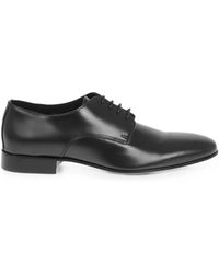 Corneliani - Brushed Leather Derby Shoes - Lyst