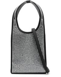 Coperni - Mini Swipe Crystal-Embellished Tote Bag - Lyst