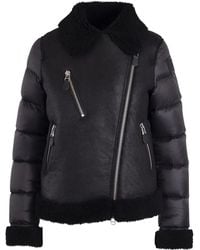 Blauer - Donsjack Met Lammy Vlakken - Lyst