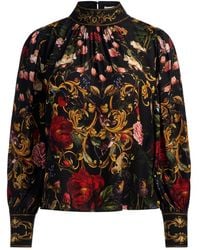 Alice + Olivia - Blusa Marion fruncida - Lyst