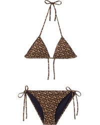 Monogram Monogram Bikini Triangle Monogram Print Brown Print Triangle Bikini Print Brown Triangle nm8w0N