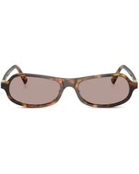 Miu Miu - Regard Tortoiseshell-Effect Logo-Plaque Sunglasses - Lyst