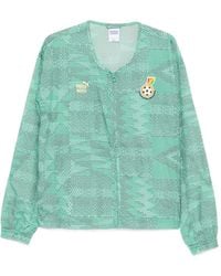 PUMA - Patterned Zip-Up Jacket - Lyst
