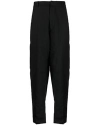 Lardini - Wool-Blend Tapered Tailored Trousers - Lyst