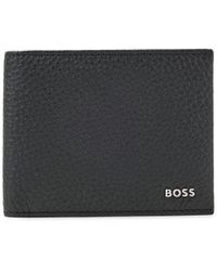 BOSS - Bi-fold Leather Wallet - Lyst