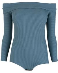 Amir Slama - Off-Shoulder Bodysuit - Lyst