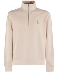 Maison Kitsuné - Sweatshirt Mit Logo-Patch - Lyst