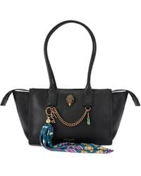 Kurt Geiger - Eagle-Plaque Scarf-Detail Tote Bag - Lyst