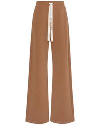 Max Mara - Logo-Drawstring Wide-Leg Track Pants - Lyst