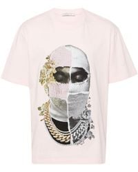 ih nom uh nit - Newspaper Mask-print Cotton T-shirt - Lyst