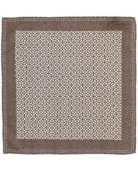 Brunello Cucinelli - Geometric-Print Pocket Square - Lyst