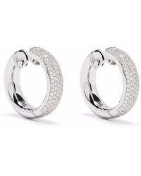 Tirisi - Boucles D'Oreilles En Or Blanc 18Ct Ornées De Diamants - Lyst