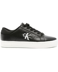 Calvin Klein - Baskets En Cuir À Logo Embossé - Lyst