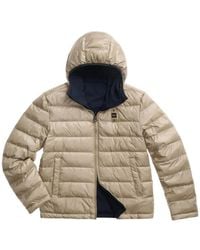Blauer - Reversible Logo-Patch Hooded Jacket - Lyst