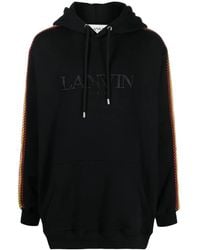 Lanvin - Curb-Lace Cotton Hoodie - Lyst