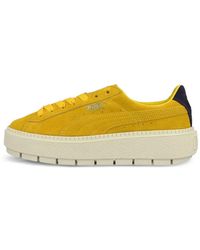 PUMA - Trace Bold Suede Platform Sneakers - Lyst