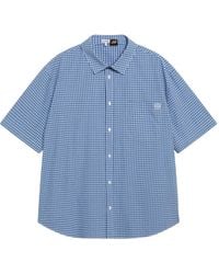Loewe - Gingham-Check Short-Sleeve Shirt - Lyst