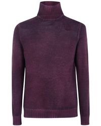 Avant Toi - High-Neck Rib-Trimmed Sweater - Lyst