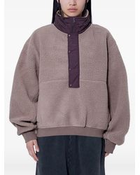 Entire studios - Jersey De Vellón Con Botones De Presión - Lyst