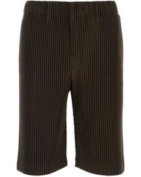 Homme Plissé Issey Miyake - Plissierte Bermudas - Lyst