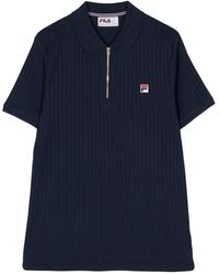 Fila - Ribbed Cotton Polo Shirt - Lyst