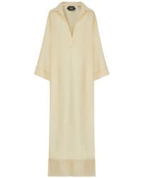 ‎Taller Marmo - Bordighera Fringe-Trimmed Maxi Dress - Lyst