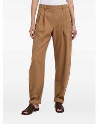 Brunello Cucinelli - Pleated Turn-Up Trousers - Lyst
