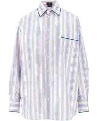 Etro - Striped Collar Shirt - Lyst