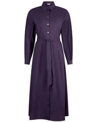 Liu Jo - Poplin Midi Dress - Lyst