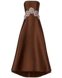 Costarellos - Bria Crystal-Embellished Strapless Asymmetric Dress - Lyst