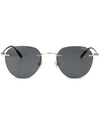 Montblanc - Round-Frame Sunglasses - Lyst