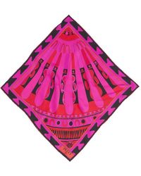 PUCCI - Soleil-Print Small Carrè Scarf - Lyst