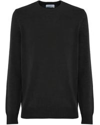 Malo - Crew-Neck Long-Sleeve Sweater - Lyst