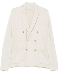 Eleventy - Double-Breasted Knitted Jacket - Lyst