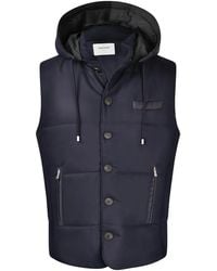 Gran Sasso - Hooded Button-Fastening Gilet - Lyst