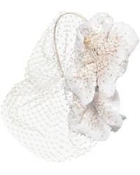 Jennifer Behr - Orchideen-Haarschmuck Mit Violetten Kristallen - Lyst