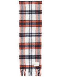 GANT - Checked Wool Scarf - Lyst