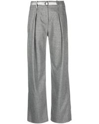 Peserico - Belted-waist Tailored Trousers - Lyst