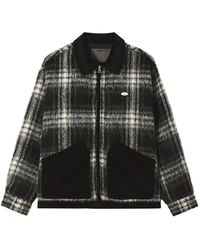 Musium Div. - Check-Pattern Corduroy-Trim Jacket - Lyst