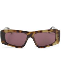 Chloé - Tortoiseshell-Effect Geometric-Frame Sunglasses - Lyst