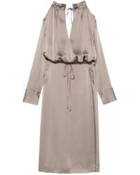 Semicouture - Jurk Met Open Schouders - Lyst