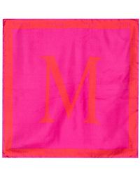 Mulberry Seidenschal mit Logo-Print - Pink