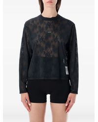 Satisfy - Spacelace Floral-Lace T-Shirt - Lyst