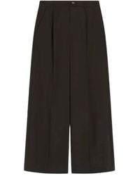 Sportmax - Pantalones de lana con botones - Lyst