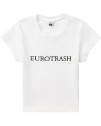 Eytys - Zion Slogan-embroidered T-shirt - Lyst