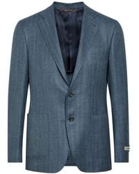 Canali - Herringbone-Pattern Suit - Lyst