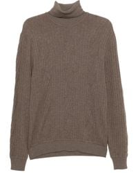 Brioni - Cable-Knit Crewneck Sweater - Lyst