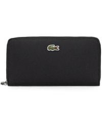 Lacoste - Logo-Patch Zip-Around Wallet - Lyst