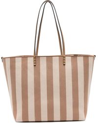 Fendi - Große Tote Bag Mit Streifen - Lyst